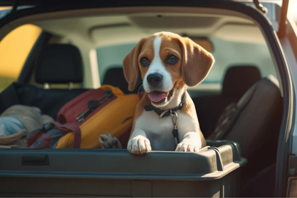 Ford Edge Dog Carrier Car Seat for Toy English Foxhound