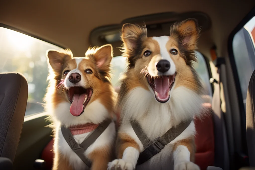 Honda HR-V Dog Car Seat for Shetland Sheepdogs