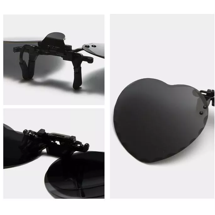 WarBlade Polarized Flip Up Clip on Sunglasses Women Fashion Heart Oversized Sunglasses Night Vision Driving Travel Glasses UV400 WarBlade Polarized Flip Up Clip on Sunglasses Women Fashion Heart Oversized Sunglasses Night Vision Driving Travel Glasses UV400