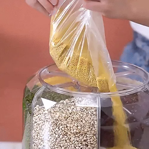 360° Rotating Grain Dispenser with Airtight Compartments2