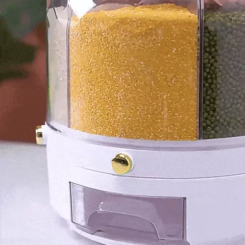 360° Rotating Grain Dispenser with Airtight Compartments3